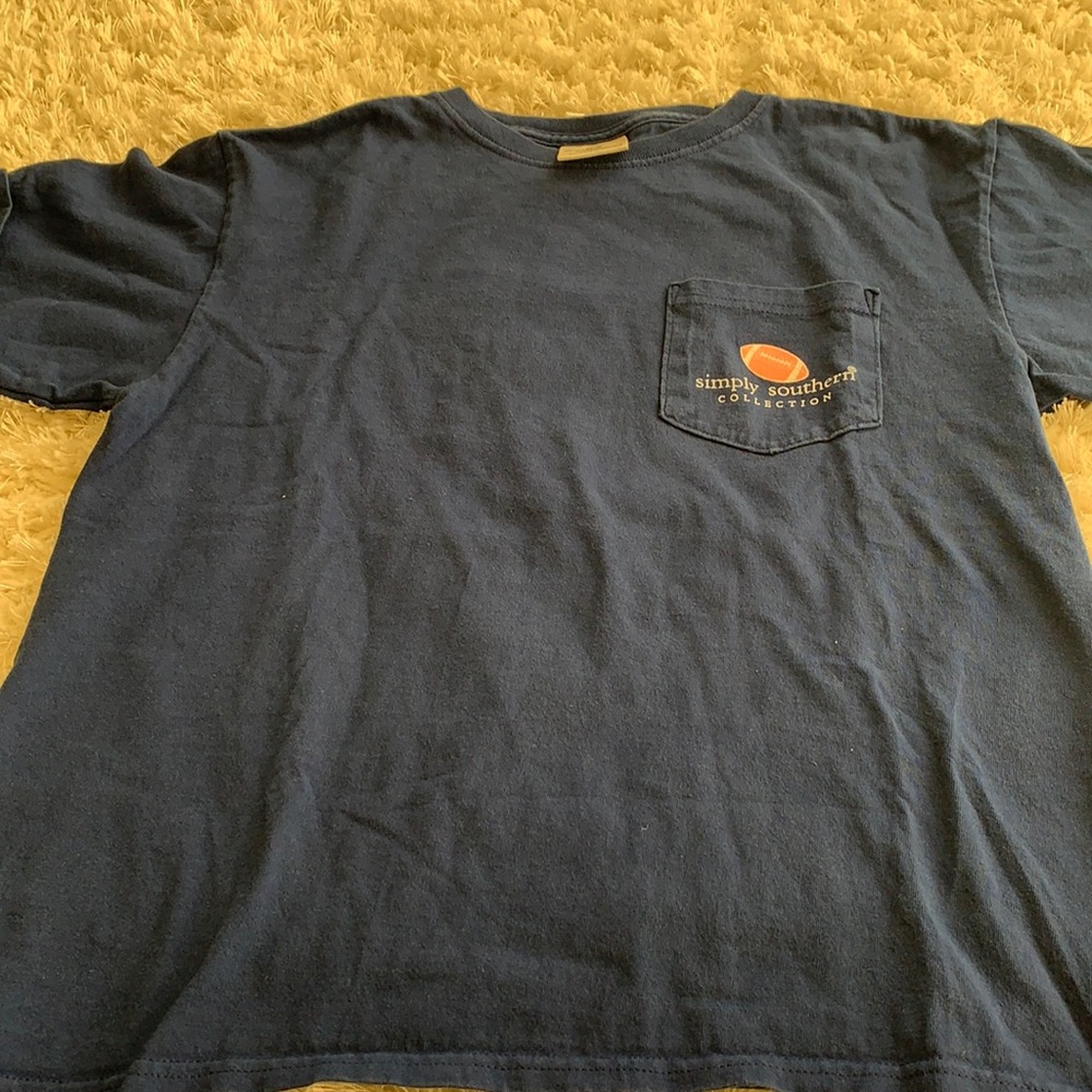 Navy simply southern football shirt